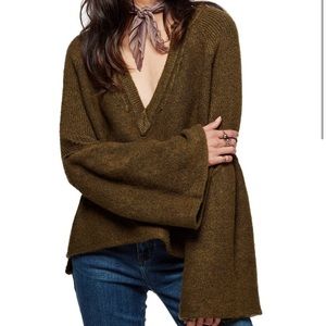 Free People Lovely Lines Bell Sleeve Sweater